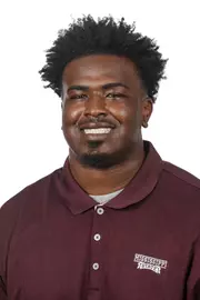 STARKVILLE, MS - June 19, 2019 - Mississippi State Offensive Lineman Darryl Williams (#73) headshot taken at Mississippi State University in Starkville, MS. Photo By Aaron Cornia