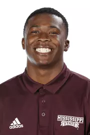 STARKVILLE, MS - June 19, 2019 - Mississippi State Wide Receiver Isaiah Zuber (#12) headshot taken at Mississippi State University in Starkville, MS. Photo By Kelly Donoho