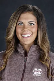 STARKVILLE, MS - September 28, 2016 - Mississippi State Catcher/Utility Katie Anne Bailey (#3) headshot taken at the Shira Complex at Mississippi State University in Starkville, MS. Photo By Kelly Price