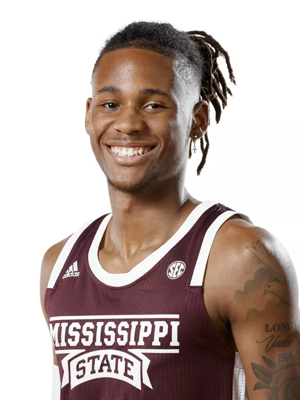 STARKVILLE, MS - October 10, 2019 - Mississippi State Guard Devin Butts (#4) headshot taken at the Humphrey Coliseum at Mississippi State University in Starkville, MS. Photo By Aaron Cornia