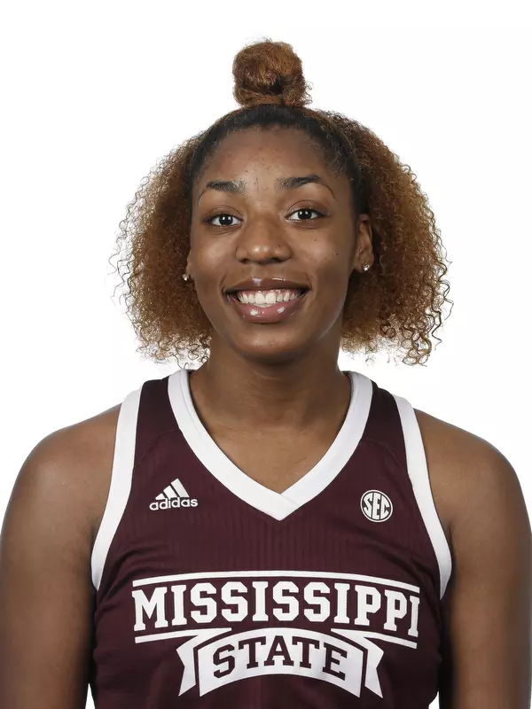 STARKVILLE, MS - JUNE 19, 2019 - Mississippi State Forward/Center Jessika Carter (#4) headshot in Starkville, MS. Photo By Aaron Cornia
