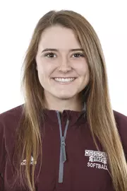STARKVILLE, MS - September 10, 2018 - Mississippi State Outfielder Grace Dabbs (#12) headshot taken at Mississippi State University in Starkville, MS. Photo By Kelly Donoho