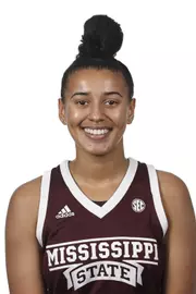 STARKVILLE, MS - JUNE 19, 2019 - Mississippi State Guard Andra Espinoza-Hunter (#2) headshot in Starkville, MS. Photo By Aaron Cornia