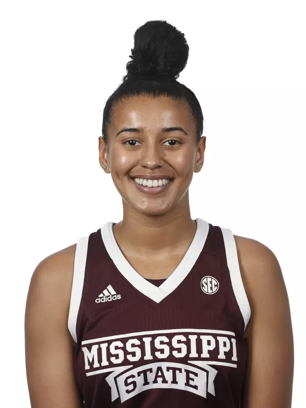 STARKVILLE, MS - JUNE 19, 2019 - Mississippi State Guard Andra Espinoza-Hunter (#2) headshot in Starkville, MS. Photo By Aaron Cornia