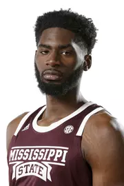 STARKVILLE, MS - October 10, 2019 - Mississippi State Forward KeyShawn Feazell (#22) headshot taken at the Humphrey Coliseum at Mississippi State University in Starkville, MS. Photo By Aaron Cornia
