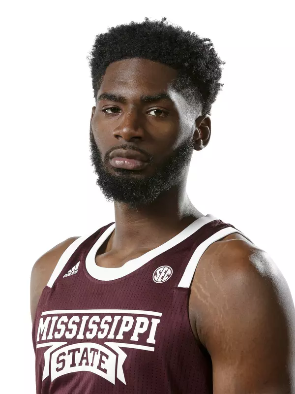 STARKVILLE, MS - October 10, 2019 - Mississippi State Forward KeyShawn Feazell (#22) headshot taken at the Humphrey Coliseum at Mississippi State University in Starkville, MS. Photo By Aaron Cornia
