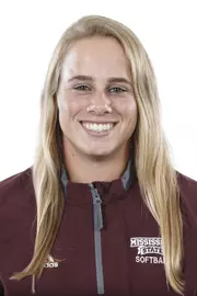 STARKVILLE, MS - September 10, 2018 - Mississippi State Infielder Kinsey Goelz (#10) headshot taken at Mississippi State University in Starkville, MS. Photo By Kelly Donoho