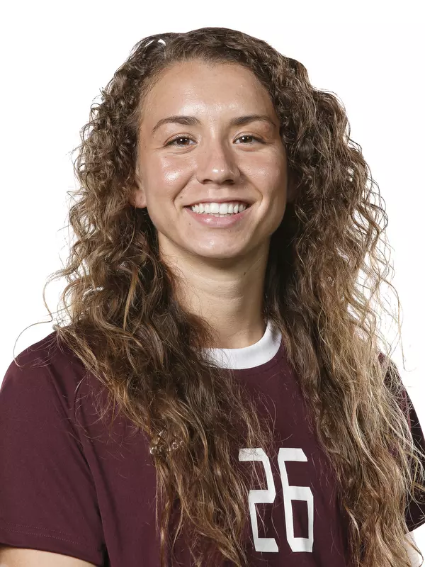 STARKVILLE, MS - July 11, 2019 - Mississippi State Forward Olivia Hernandez (#26) headshot taken at Mississippi State University in Starkville, MS. Photo By Aaron Cornia