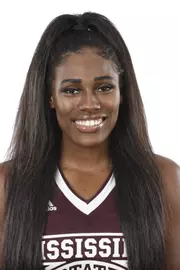 STARKVILLE, MS - September 04, 2018 - Mississippi State Forward Anriel Howard (#5) headshot taken at Mississippi State University in Starkville, MS. Photo By Kelly Donoho