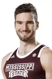 STARKVILLE, MS - October 10, 2019 - Mississippi State Forward Andrew Junkin (#30) headshot taken at the Humphrey Coliseum at Mississippi State University in Starkville, MS. Photo By Aaron Cornia