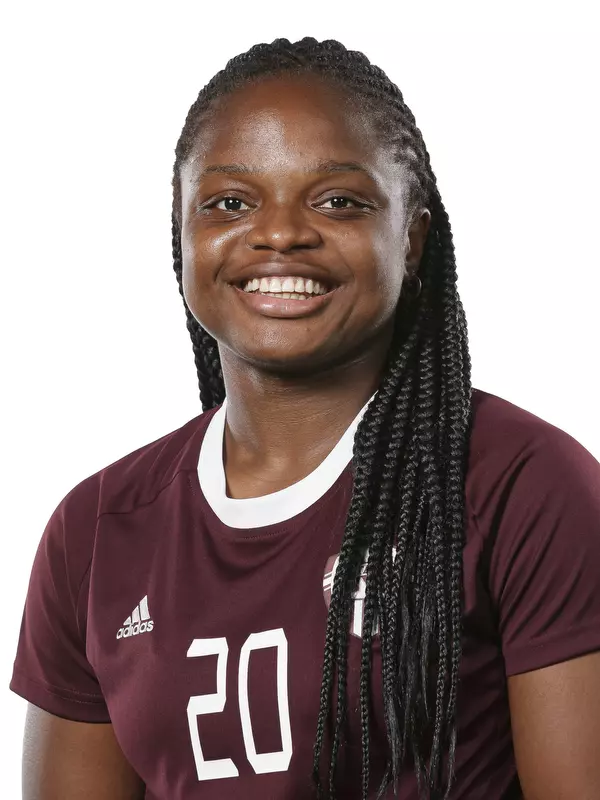 STARKVILLE, MS - July 11, 2019 - Mississippi State Forward Monigo Karnley (#20) headshot taken at Mississippi State University in Starkville, MS. Photo By Aaron Cornia