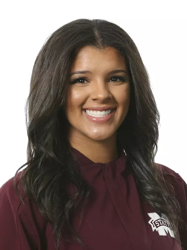 STARKVILLE, MS - September 10, 2019 - Mississippi State Infielder Desiree Lewis (#5) headshot taken at the Holliman Athletic Center at Mississippi State University in Starkville, MS. Photo By Blake Williams