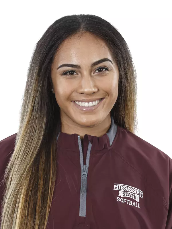 STARKVILLE, MS - September 10, 2018 - Mississippi State Outfielder Chloe Malau’ulu (#14) headshot taken at Mississippi State University in Starkville, MS. Photo By Kelly Donoho