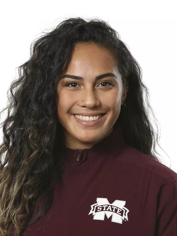 STARKVILLE, MS - September 10, 2019 - Mississippi State Outfielder Chloe Malau’ulu (#14) headshot taken at the Holliman Athletic Center at Mississippi State University in Starkville, MS. Photo By Blake Williams