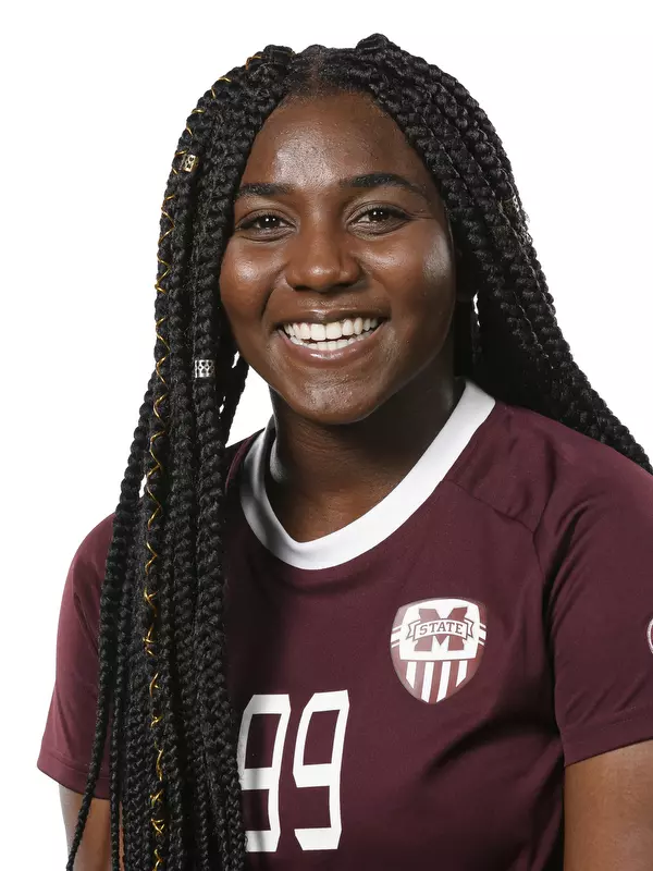 STARKVILLE, MS - July 11, 2019 - Mississippi State Forward Zakirah McGillivary (#99) headshot taken at Mississippi State University in Starkville, MS. Photo By Aaron Cornia