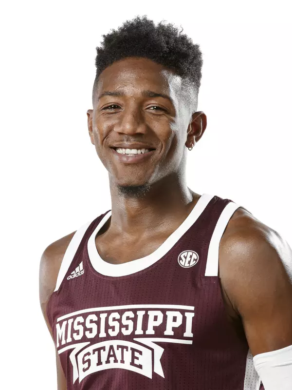 STARKVILLE, MS - October 10, 2019 - Mississippi State Guard Reggie Miller (#13) headshot taken at the Humphrey Coliseum at Mississippi State University in Starkville, MS. Photo By Aaron Cornia