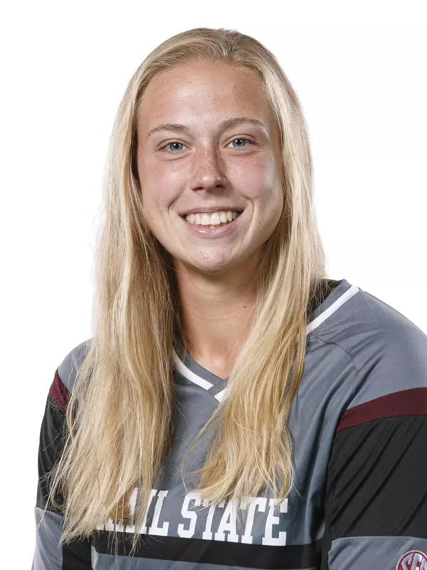 STARKVILLE, MS - July 12, 2019 - Mississippi State Goalkeeper Katie Moore (#18) headshot taken at Mississippi State University in Starkville, MS. Photo By Aaron Cornia