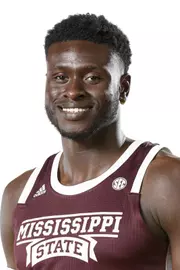 STARKVILLE, MS - October 10, 2019 - Mississippi State Forward Prince Oduro (#15) headshot taken at the Humphrey Coliseum at Mississippi State University in Starkville, MS. Photo By Aaron Cornia
