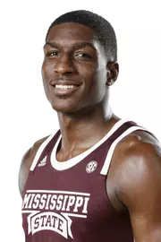 STARKVILLE, MS - October 10, 2019 - Mississippi State Forward Reggie Perry (#1) headshot taken at the Humphrey Coliseum at Mississippi State University in Starkville, MS. Photo By Aaron Cornia
