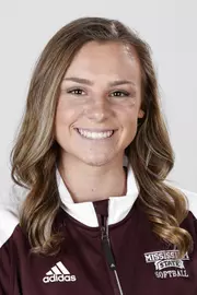 STARKVILLE, MS - September 27, 2017 - Mississippi State Infielder Macey Petrey (#1) headshot taken at Mississippi State University in Starkville, MS. Photo By Kelly Price