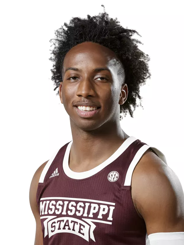 STARKVILLE, MS - October 10, 2019 - Mississippi State Guard Justin Rumph (#21) headshot taken at the Humphrey Coliseum at Mississippi State University in Starkville, MS. Photo By Aaron Cornia