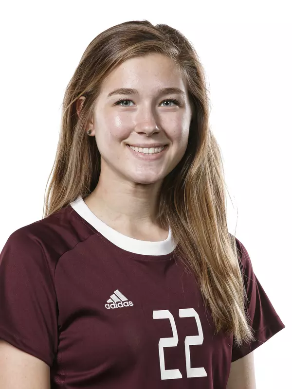 STARKVILLE, MS - July 12, 2019 - Mississippi State Defenseman Grace Seymour (#22) headshot taken at Mississippi State University in Starkville, MS. Photo By Aaron Cornia