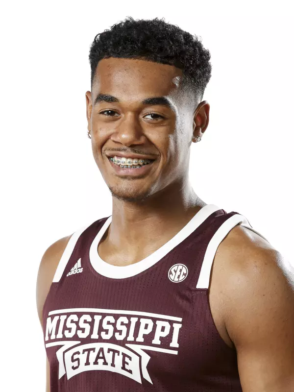 STARKVILLE, MS - October 10, 2019 - Mississippi State Forward Tolu Smith (#35) headshot taken at the Humphrey Coliseum at Mississippi State University in Starkville, MS. Photo By Aaron Cornia