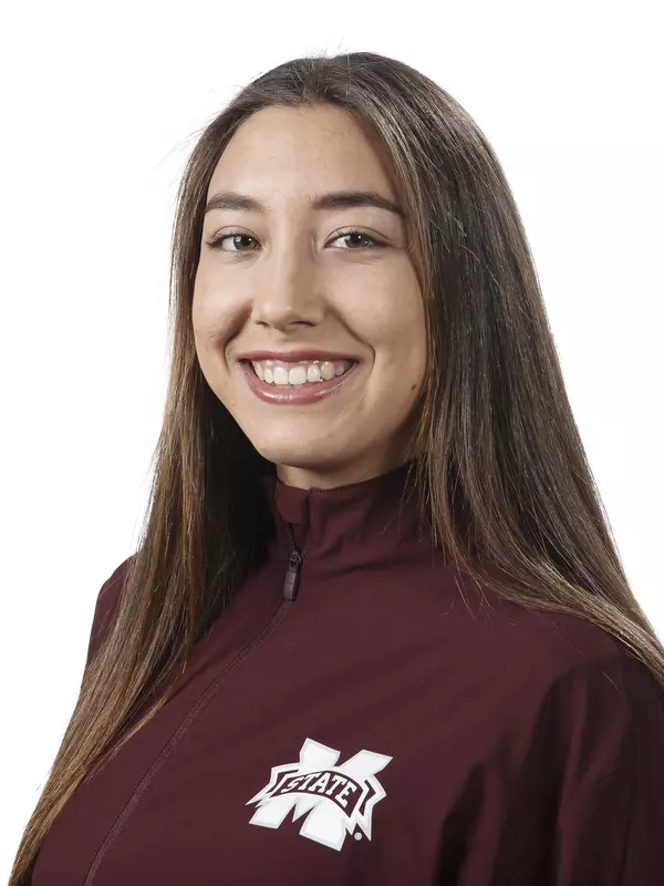 STARKVILLE, MS - JANUARY 21, 2020 - Mississippi State Catcher/Utility Celeste Soliz (#9) headshot taken during a photoshoot at Holliman Athletic Center in Starkville, MS. Photo By Austin Perryman