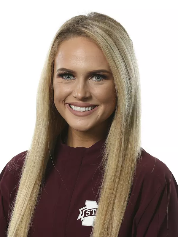 STARKVILLE, MS - September 10, 2019 - Mississippi State Outfielder Brylie St. Clair (#12) headshot taken at the Holliman Athletic Center at Mississippi State University in Starkville, MS. Photo By Blake Williams