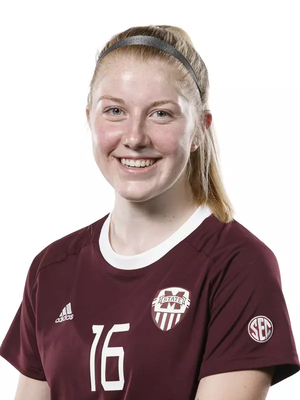 STARKVILLE, MS - July 12, 2019 - Mississippi State Defenseman/Midfielder Alissa Stewart (#16) headshot taken at Mississippi State University in Starkville, MS. Photo By Aaron Cornia