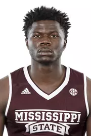 STARKVILLE, MS - September 05, 2018 - Mississippi State Forward Jethro Tshisumpa (#42) headshot taken at Mississippi State University in Starkville, MS. Photo By Kelly Donoho