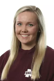 STARKVILLE, MS - September 10, 2019 - Mississippi State Infielder Lindsey Williams (#22) headshot taken at the Holliman Athletic Center at Mississippi State University in Starkville, MS. Photo By Blake Williams