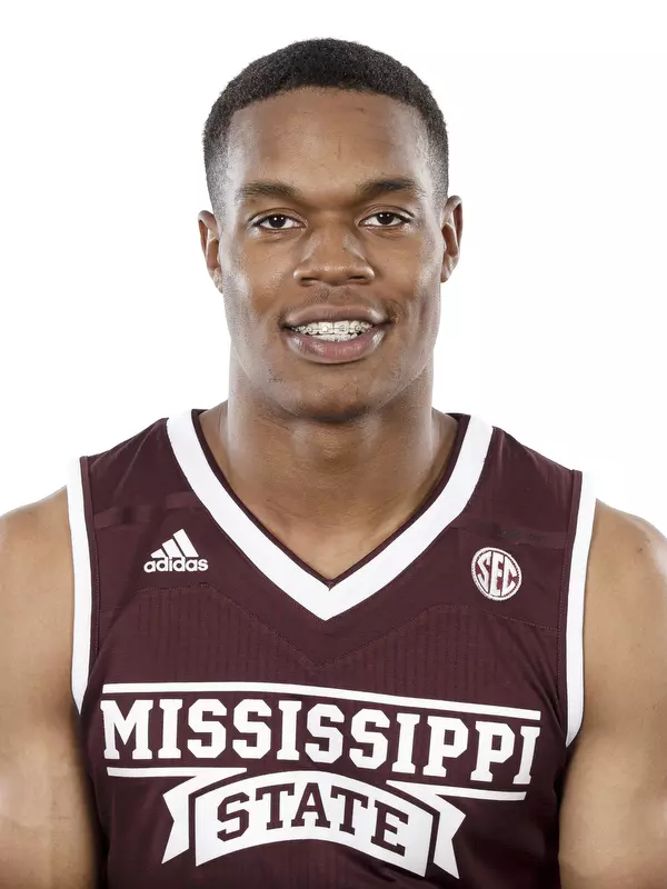 STARKVILLE, MS - September 04, 2018 - Mississippi State Guard Robert Woodard II (#12) headshot taken at Mississippi State University in Starkville, MS. Photo By Kelly Donoho