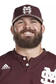 STARKVILLE, MS - November 03, 2016 - Mississippi State Pitcher Andrew Mahoney (#49) headshot taken at Mississippi State University in Starkville, MS. Photo By Kelly Price