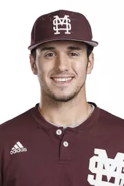 STARKVILLE, MS - November 03, 2016 - Mississippi State Catcher Elih Marrero (#9) headshot taken at Mississippi State University in Starkville, MS. Photo By Kelly Price
