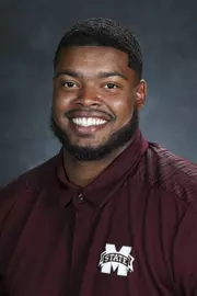 STARKVILLE, MS - July 10, 2018 - Mississippi State Defensive Lineman Grant Harris (#90) headshot taken at Mississippi State University in Starkville, MS. Photo By Kelly Donoho