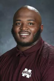 STARKVILLE, MS - July 10, 2018 - Mississippi State Offensive Lineman Elgton Jenkins (#74) headshot taken at Mississippi State University in Starkville, MS. Photo By Kelly Donoho