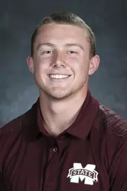 STARKVILLE, MS - July 10, 2018 - Mississippi State Quarterback TJ McMahon (#16) headshot taken at Mississippi State University in Starkville, MS. Photo By Kelly Donoho