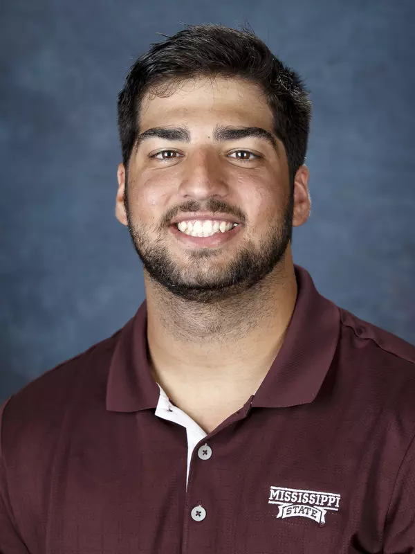 STARKVILLE, MS - August 11, 2017 - Mississippi State Punter Kody Schexnayder (#27) headshot taken at Mississippi State University in Starkville, MS. Photo By Kelly Price