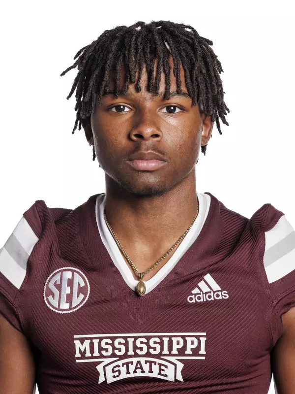 STARKVILLE, MS - May 31, 2022 - Mississippi State Defensive Back Nicholas Bargains headshot taken at the Leo Seal Jr. Football Complex at Mississippi State University in Starkville, MS. Photo By Austin Perryman