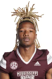 STARKVILLE, MS - May 31, 2022 - Mississippi State Defensive Back Audavion Collins headshot taken at the Leo Seal Jr. Football Complex at Mississippi State University in Starkville, MS. Photo By Austin Perryman