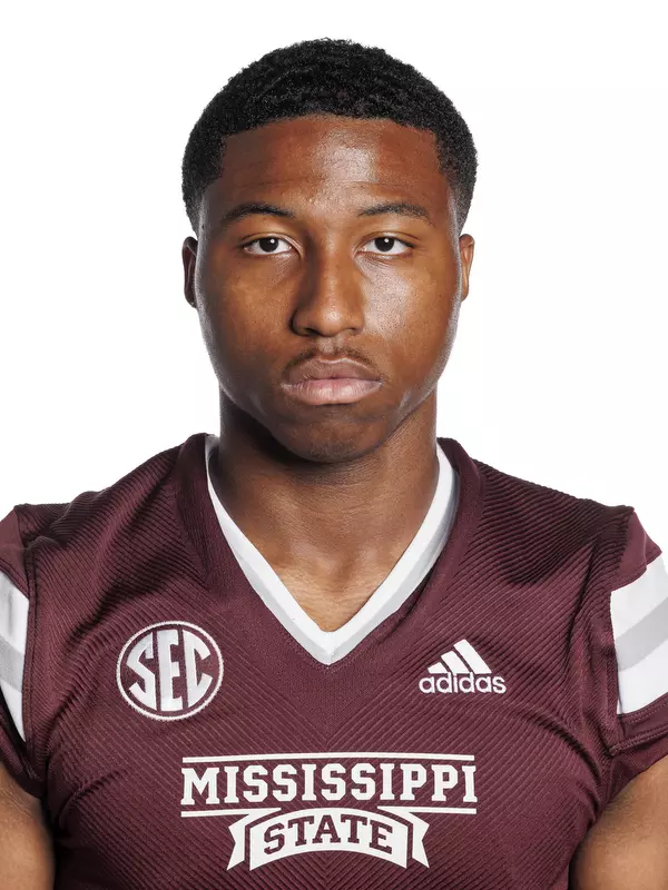 STARKVILLE, MS - May 31, 2022 - Mississippi State Defensive Back Trent Singleton headshot taken at the Leo Seal Jr. Football Complex at Mississippi State University in Starkville, MS. Photo By Austin Perryman