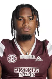 STARKVILLE, MS - May 31, 2022 - Mississippi State Defensive Back Hunter Washington headshot taken at the Leo Seal Jr. Football Complex at Mississippi State University in Starkville, MS. Photo By Austin Perryman