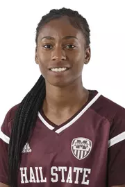 STARKVILLE, MS - July 20, 2018 - Mississippi State Midfielder/Forward Andrea Compper (#22) headshot taken at Mississippi State University in Starkville, MS.
Photo By Kelly Donoho