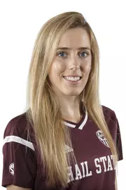 STARKVILLE, MS - July 20, 2018 - Mississippi State Midfielder Laura Galceran (#12) headshot taken at Mississippi State University in Starkville, MS.
Photo By Kelly Donoho
