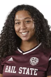 STARKVILLE, MS - July 20, 2018 - Mississippi State Defender Tianna Harris (#21) headshot taken at Mississippi State University in Starkville, MS.
Photo By Kelly Donoho