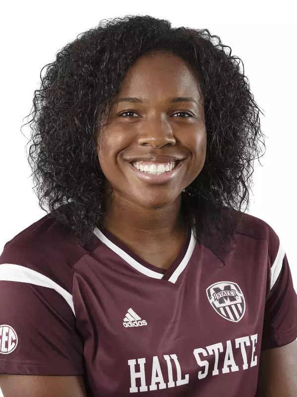 STARKVILLE, MS - July 20, 2018 - Mississippi State Defender Kristen Malebranche (#24) headshot taken at Mississippi State University in Starkville, MS.
Photo By Kelly Donoho
