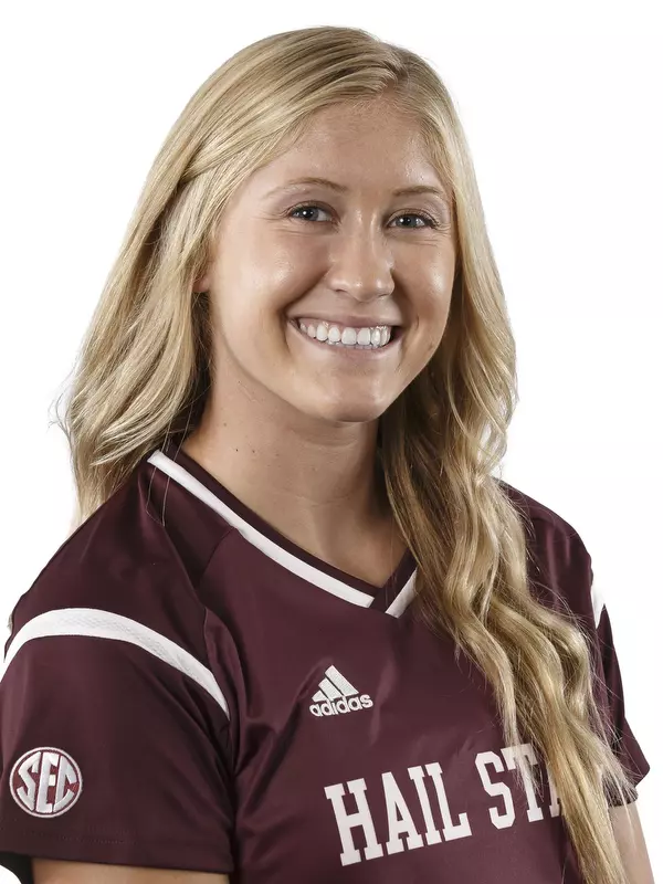 STARKVILLE, MS - July 20, 2018 - Mississippi State Defender/Forward Hailey Zerbel (#4) headshot taken at Mississippi State University in Starkville, MS.
Photo By Kelly Donoho