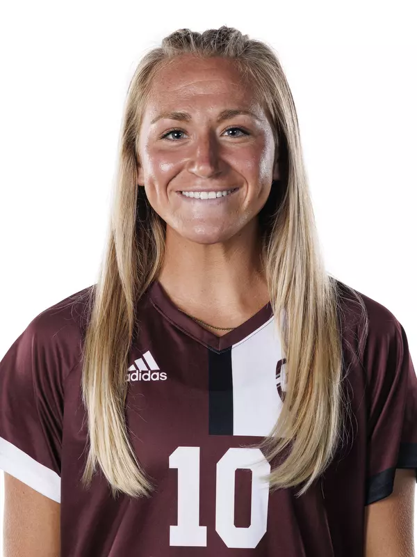 STARKVILLE, MS - July 20, 2022 - Mississippi State Midfielder Alyssa D'Aloise (#10) headshot taken during the 2022 Soccer Production Day at the Shira Complex at Mississippi State University in Starkville, MS. Photo By Austin Perryman