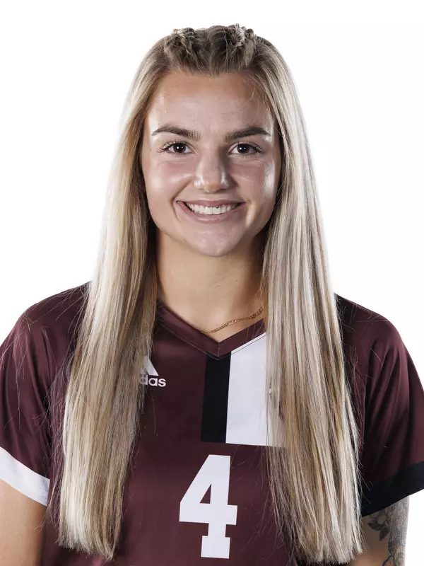 STARKVILLE, MS - July 20, 2022 - Mississippi State Midfielder Macey Hodge (#4) headshot taken during the 2022 Soccer Production Day at the Shira Complex at Mississippi State University in Starkville, MS. Photo By Austin Perryman